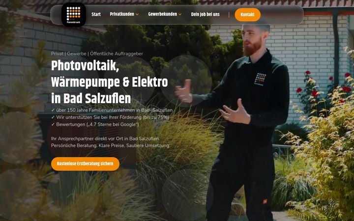 Screenshot of fanenbruck.de