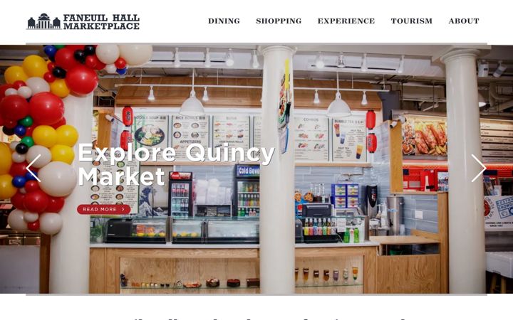 Screenshot of faneuilhallmarketplace.com