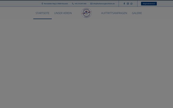 Screenshot of fanfarenzughochheim.de