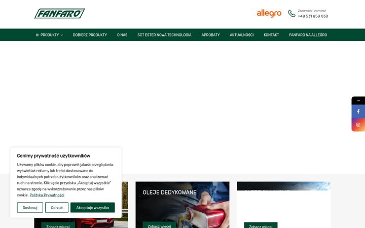 Screenshot of fanfaro.pl