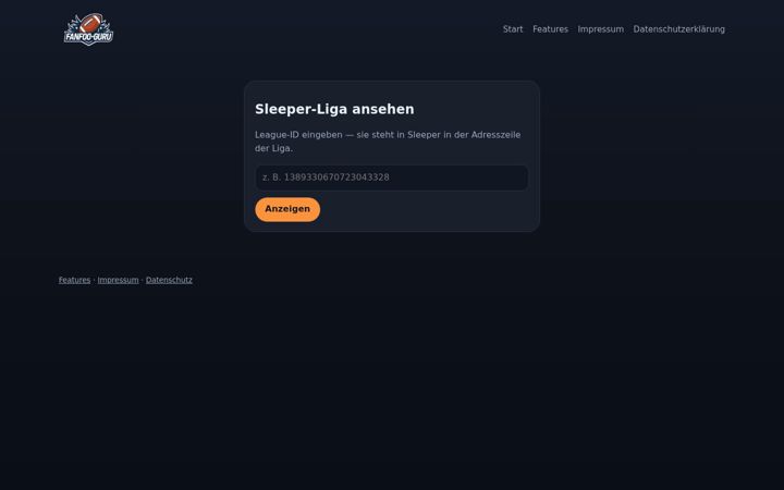 Screenshot of fanfoo-guru.de