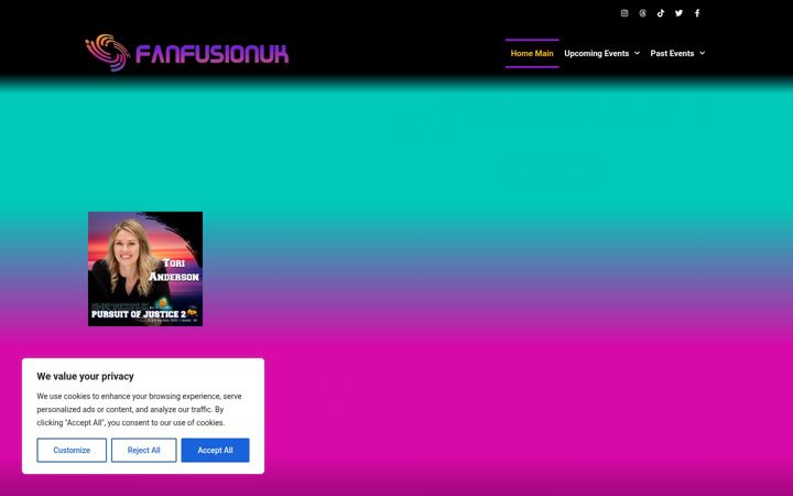 Screenshot of fanfusionuk.com