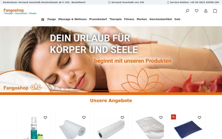 Screenshot of fangoshop.de