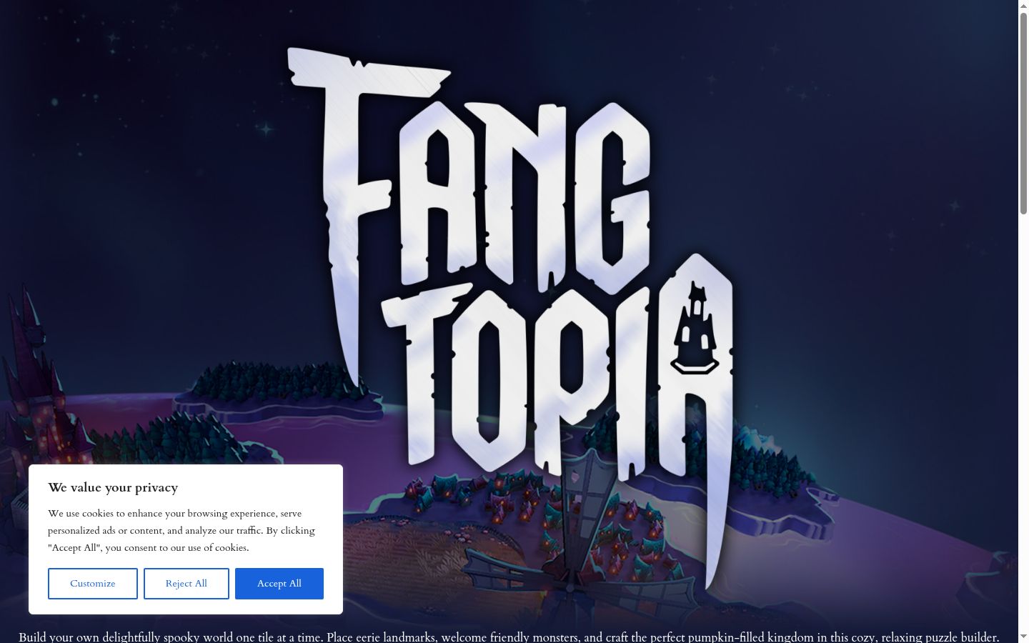 Screenshot του banner συγκατάθεσης που εμφανίστηκε πριν από οποιαδήποτε αλληλεπίδραση