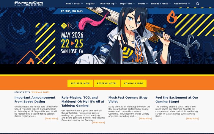 Screenshot of fanime.com