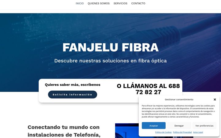 Screenshot of fanjelufibra.com