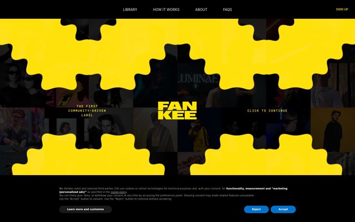 Screenshot of fankee.com