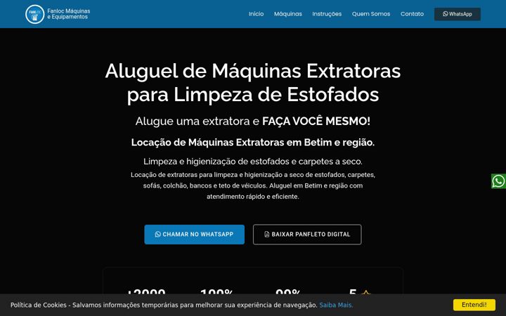 Screenshot of fanloc.com.br