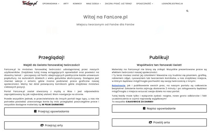 Screenshot of fanlore.pl
