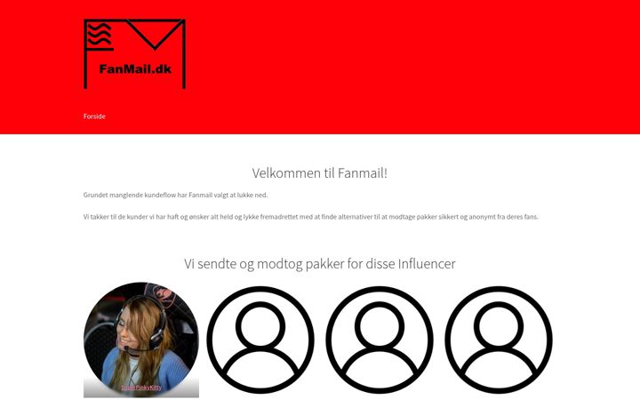 Screenshot of fanmail.dk