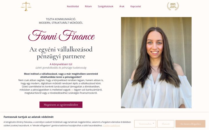 Screenshot of fannifinance.hu