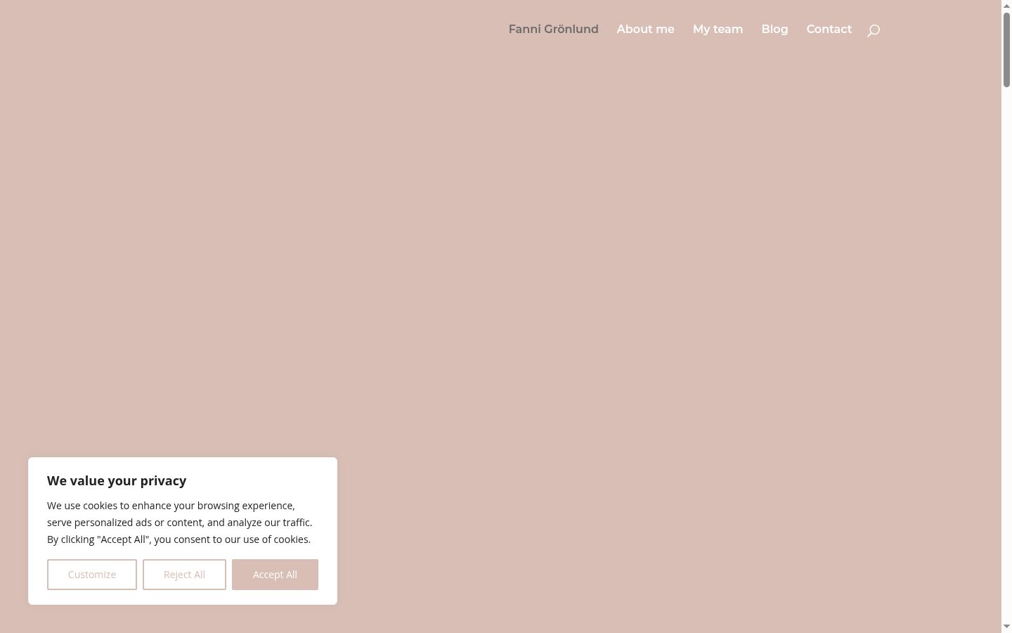 Screenshot tal-banner tal-kunsens muri qabel kwalunkwe interazzjoni