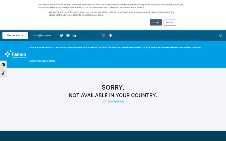 Screenshot of fanninonline.com