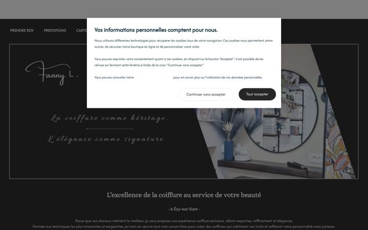 Screenshot of fanny-l.fr
