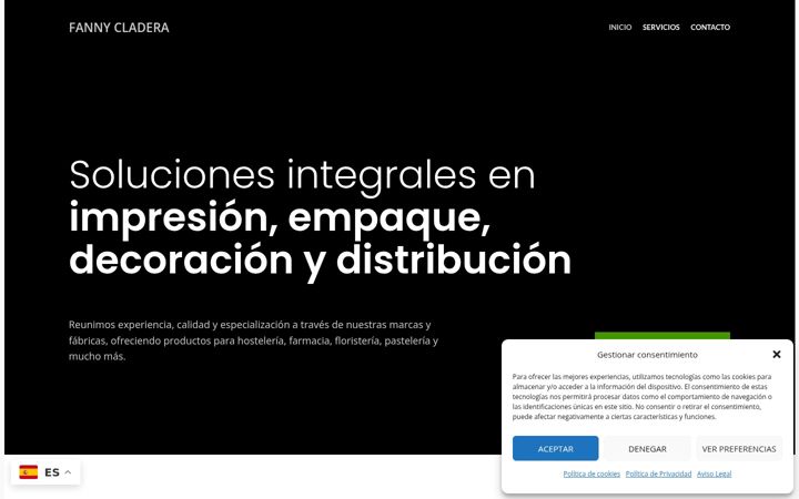 Screenshot of fannycladera.com