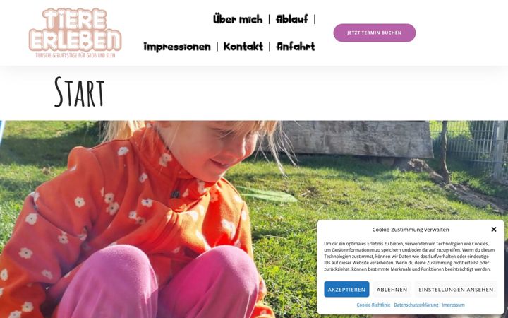 Screenshot of fannys-tierparadies.de