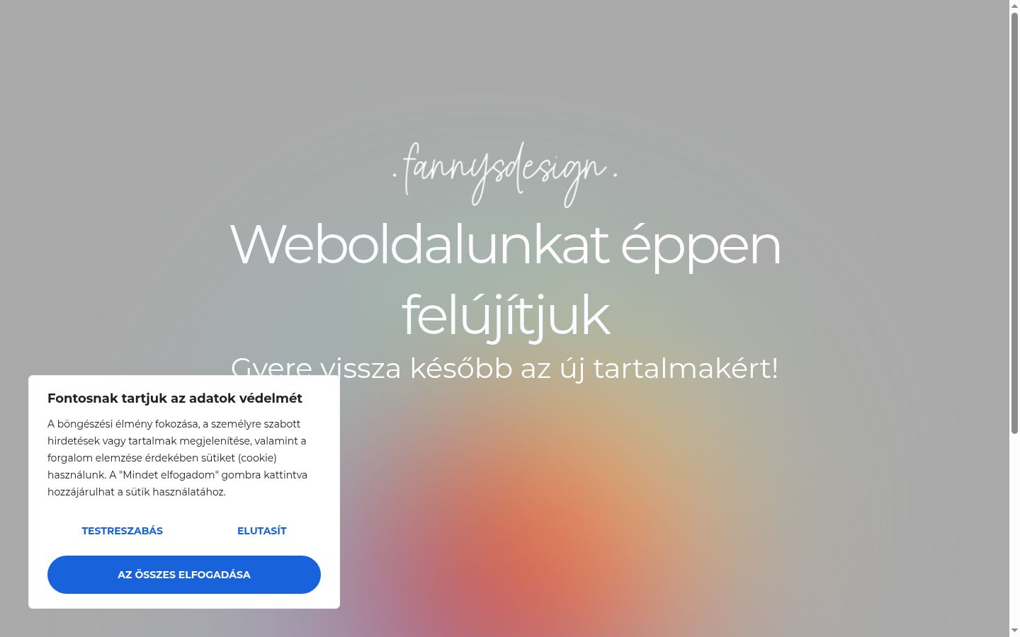 Screenshot του banner συγκατάθεσης που εμφανίστηκε πριν από οποιαδήποτε αλληλεπίδραση