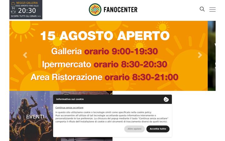 Screenshot of fano-center.it