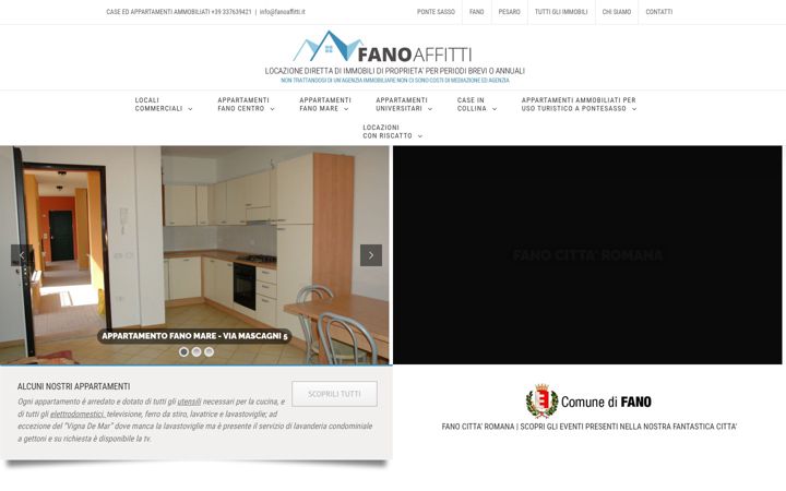 Screenshot of fanoaffitti.it