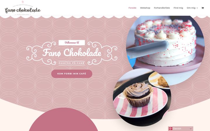 Screenshot of fanoechokolade.dk