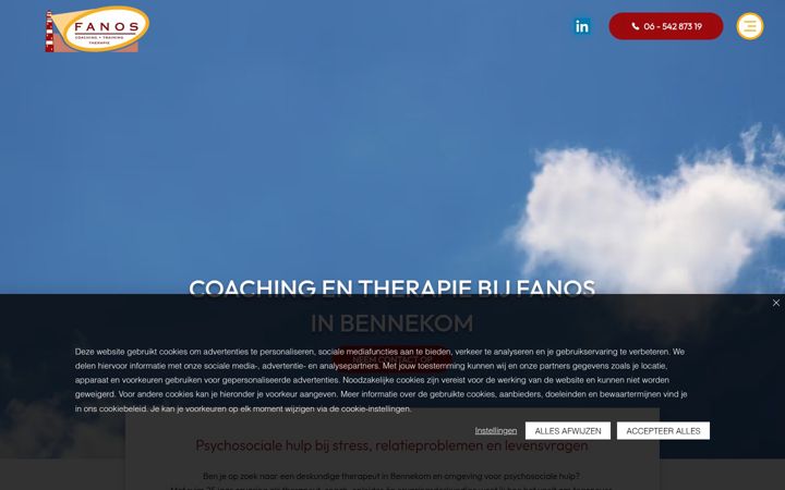 Screenshot of fanos.nl