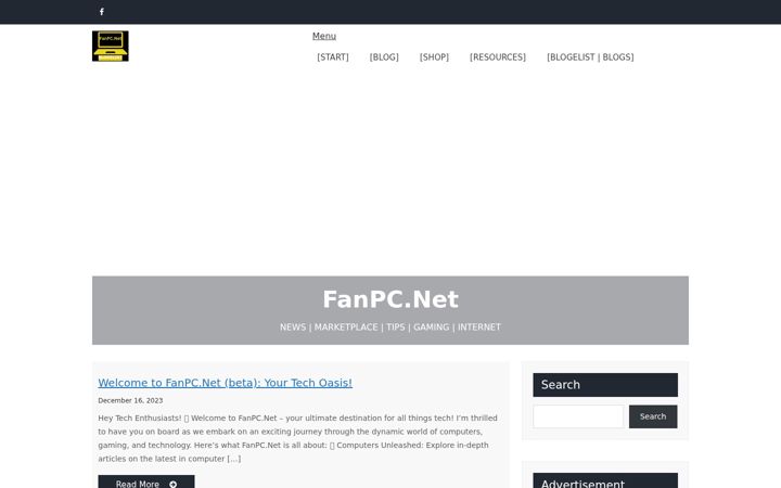 Screenshot του fanpc.net