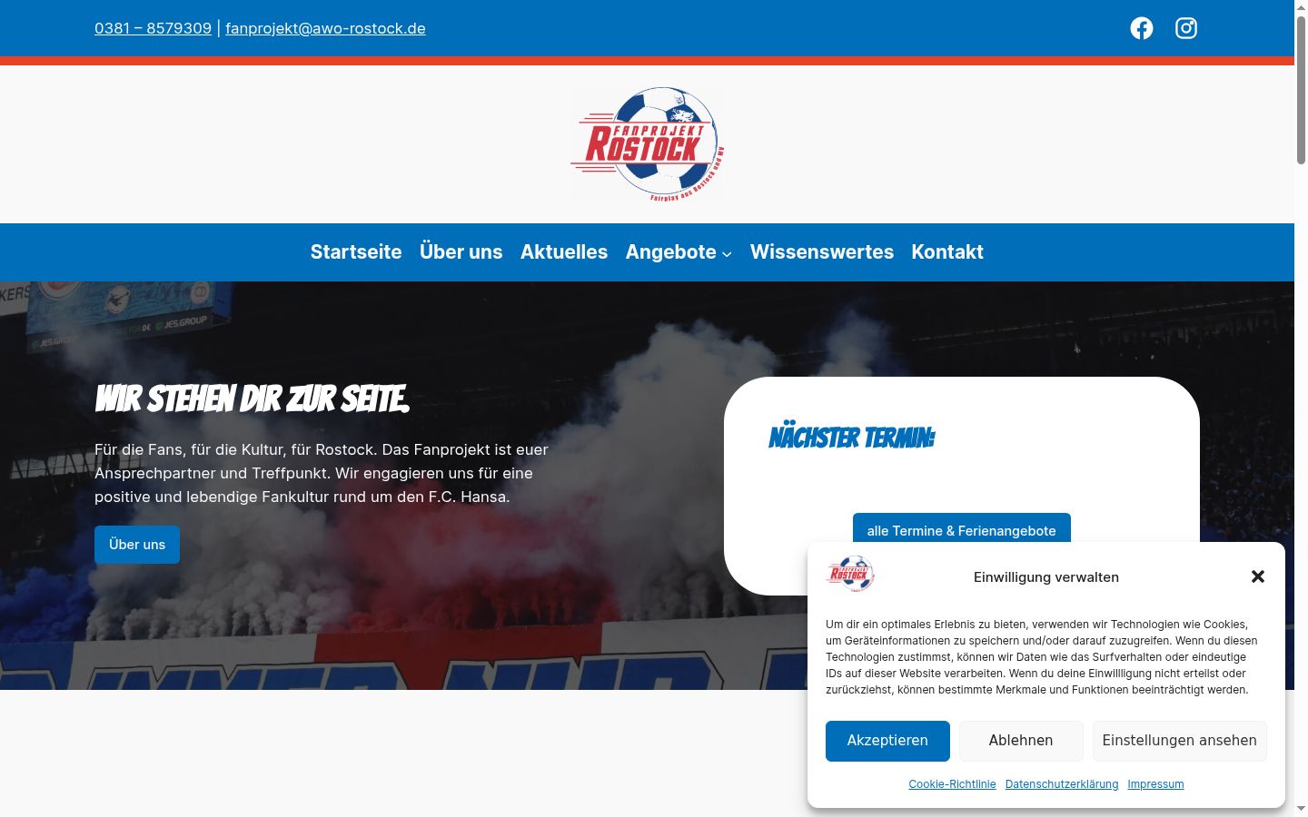 Sutikimo reklamjuostės, rodytos prieš bet kokią sąveiką, ekrano kopija