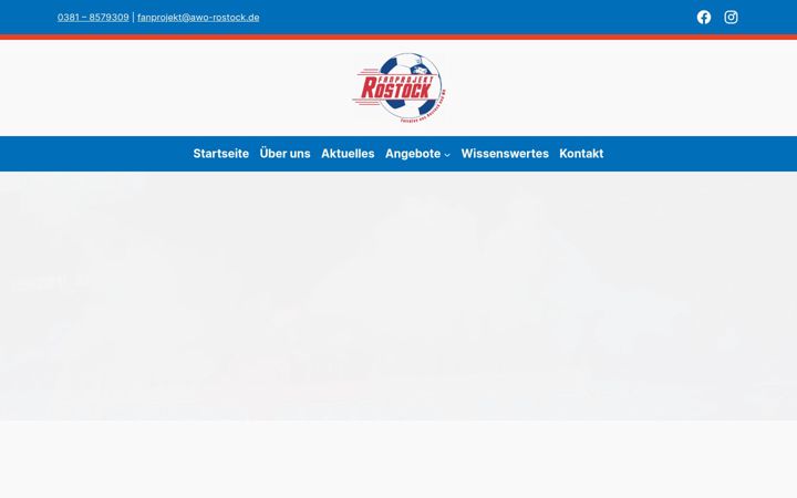Screenshot of fanprojekt-rostock.de