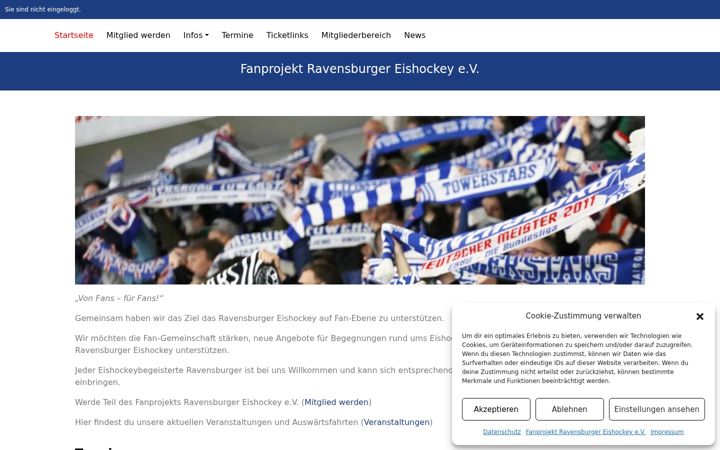Captură de ecran a fanprojekt-rv.de