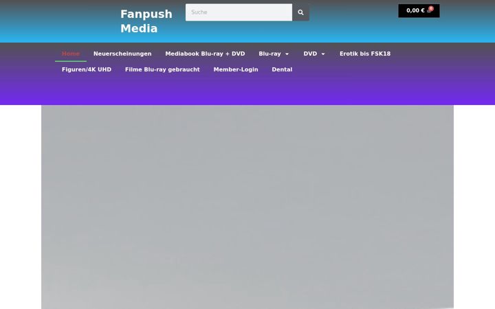 Captură de ecran a fanpush-media.de