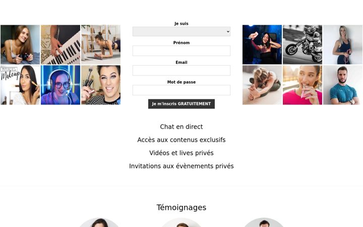 Screenshot of fansconnexions.com