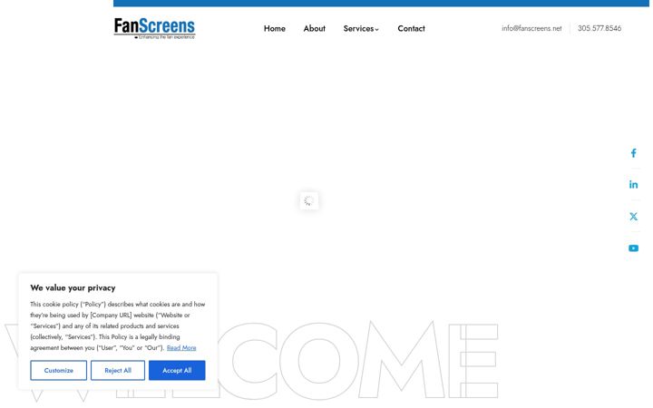 Screenshot of fanscreens.net