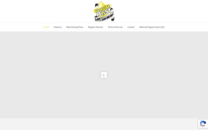 Screenshot of fansitehost.com