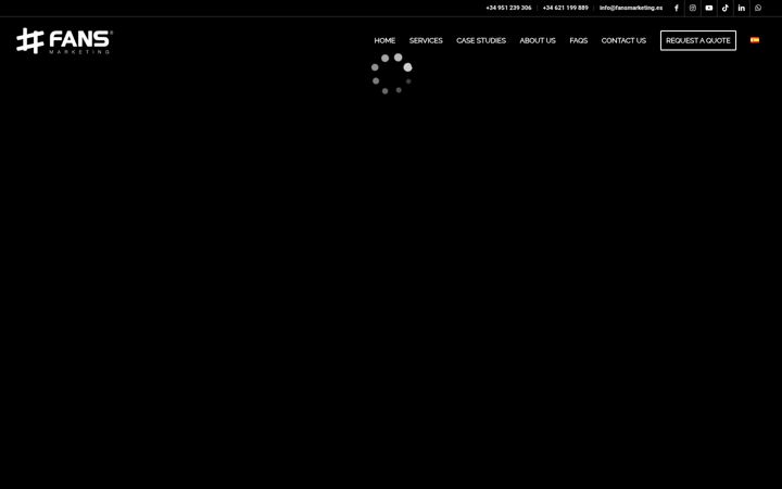 Screenshot του fansmarketing.es