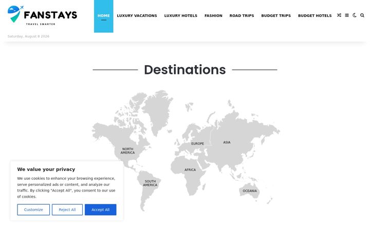 Screenshot of fanstays.com