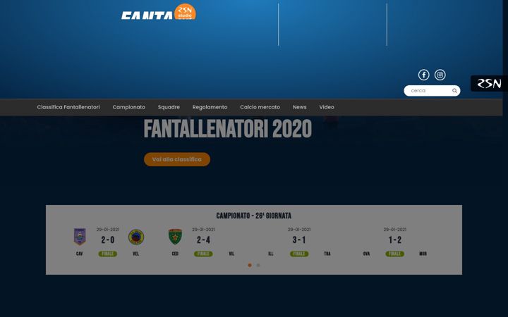 Kuvakaappaus sivustosta fantacarnico.it