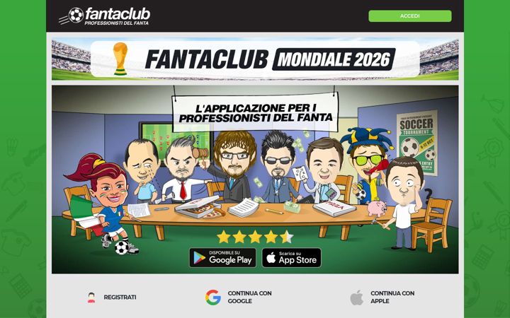 Screenshot of fantaclub.it