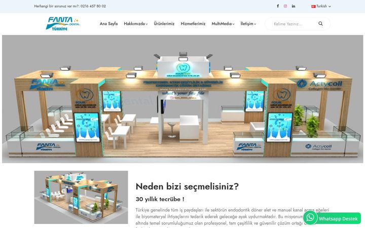 Screenshot of fantadentalturkiye.com
