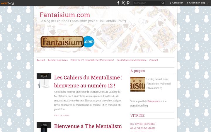 Screenshot of fantaisium.com