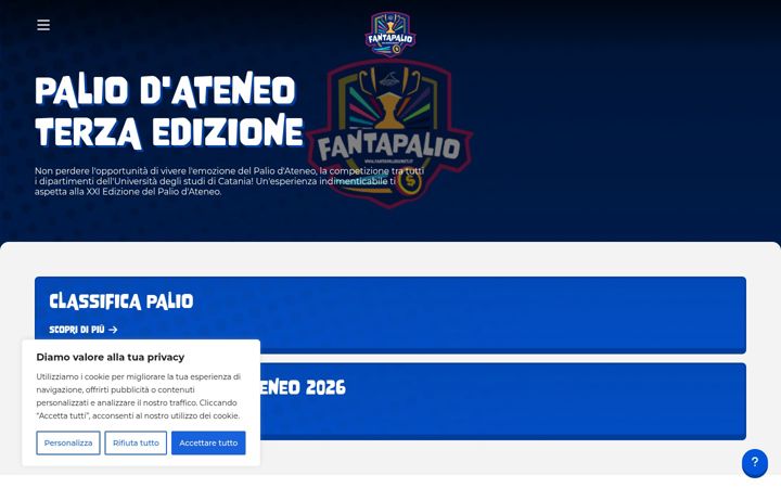 Screenshot of fantapaliounict.it