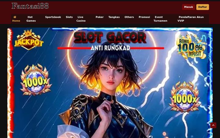 Screenshot of fantasi88.com