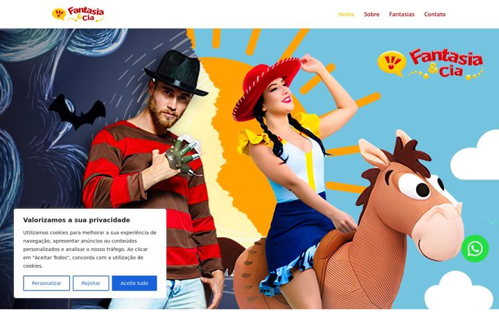 Screenshot of fantasiaecia.com.br