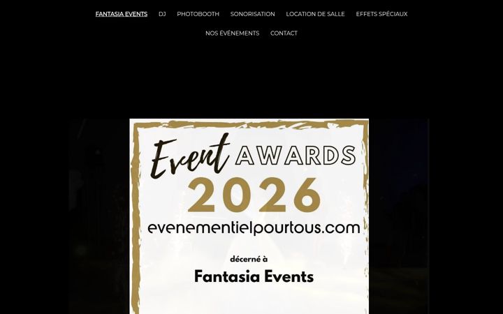 Screenshot of fantasiaevents.fr