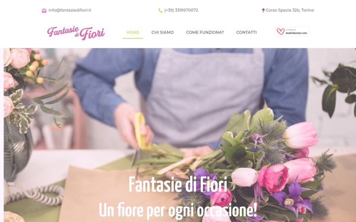 Screenshot of fantasiedifiori.it