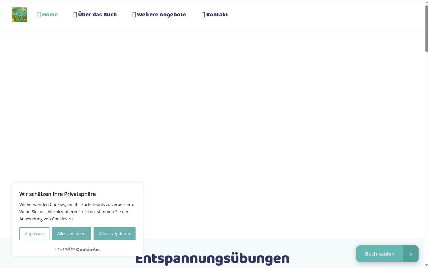 Skärmbild av samtyckesbannern som visades före någon interaktion