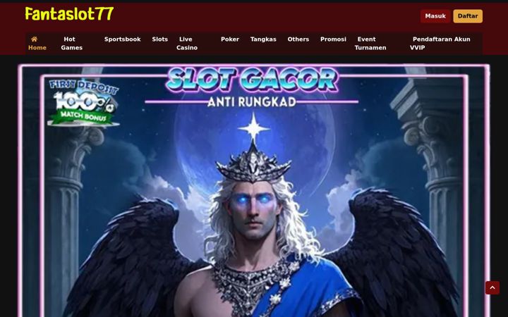 Screenshot of fantaslot77.com