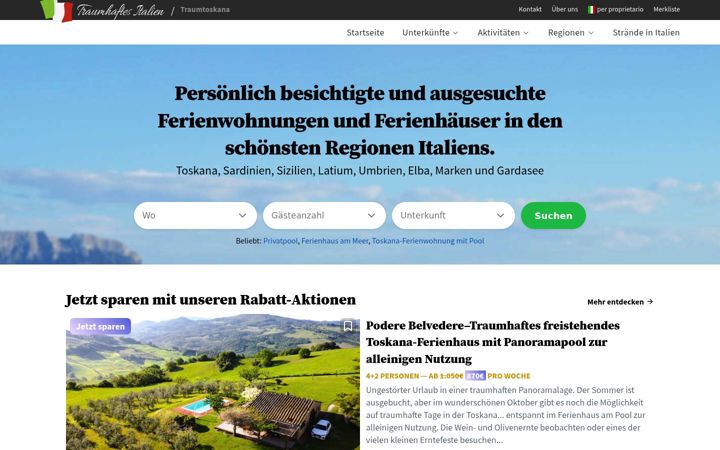 Screenshot of fantastic-italy.com