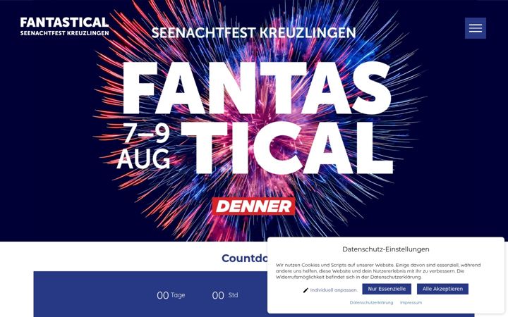 Screenshot of fantastical.ch