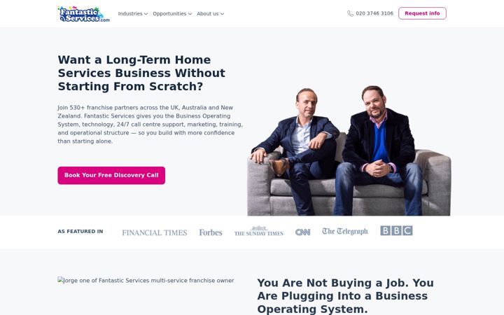 Screenshot of fantasticfranchise.com