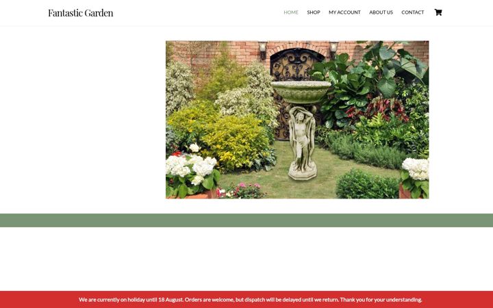 Screenshot of fantasticgarden.co.uk